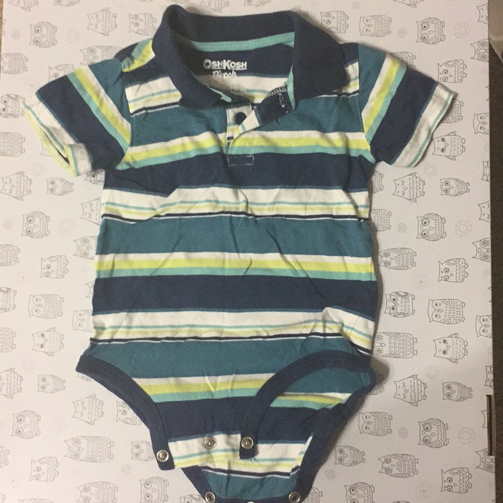 3 pcs Striped short sleeved onesies